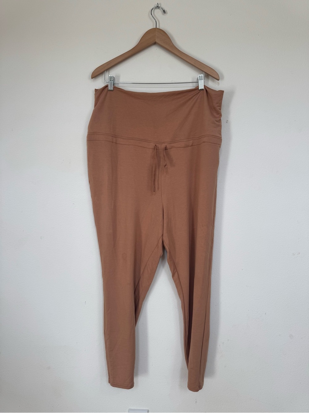 Fabletics High-Waist Drawstring Leggings - Tan